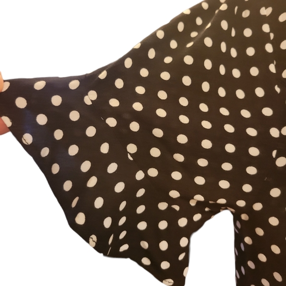Polka-dot Dress Black and White L - Picture 6 of 12